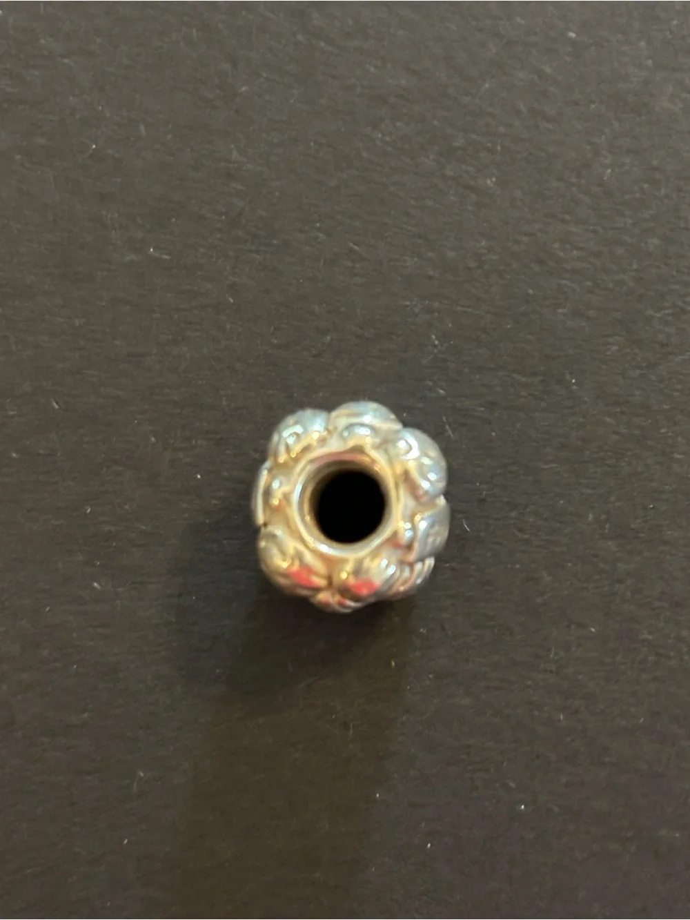 Sterling 'LOVE' Floral Bead Charm